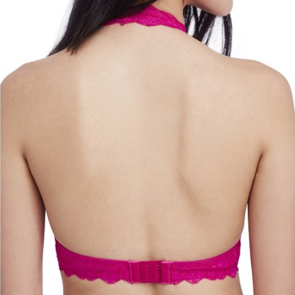 NWT Free People Galloon Lace Bralette in Red Berry Size Small - Picture 2 of 8